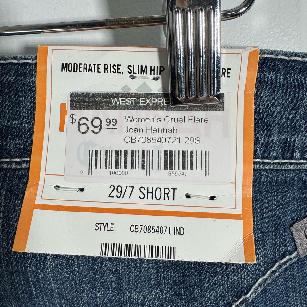 Cruel “Hannah” Denim Flare Jeans in Classic Blue - Picture 5 of 5
